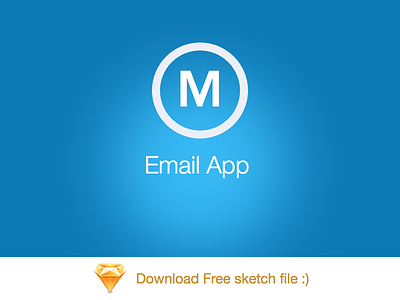 Mail App By Bootstrapguru - free sketch file 