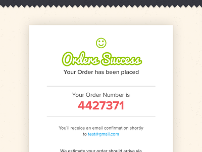 Prinagram - Order status page checkout order order page success