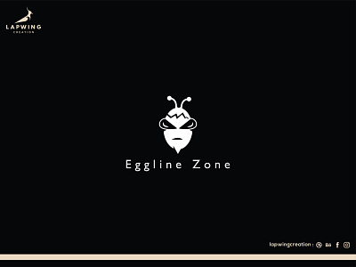 EGG WITH ALIEN MINIMAL LOGO DESIGN logo minimalist minimalist logo