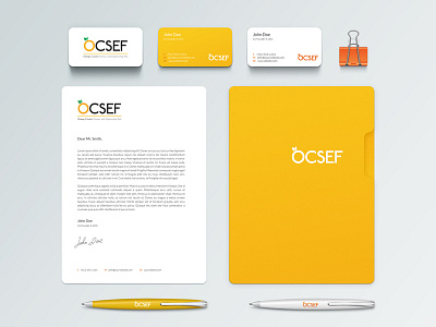 OCSEF Branding Identity branding identity logo ocsef orange typography