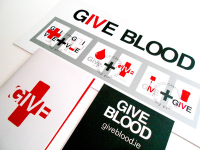 'Give Blood' Stamp Design