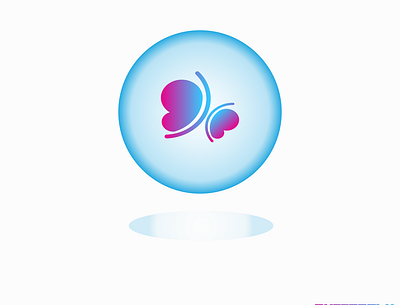 Butterfly bubble app branding design graphic design icon illustration illustrator logo vector website