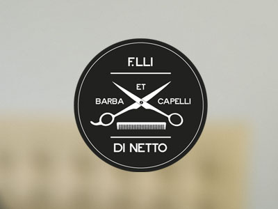 FlliDiNetto barbers logo vintage