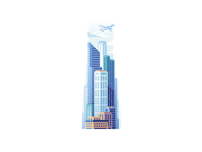 I 36daysoftype city color downtown illustration letter skyscrapers type