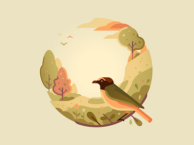 Q 36daysoftype bird color illustration letter nature type