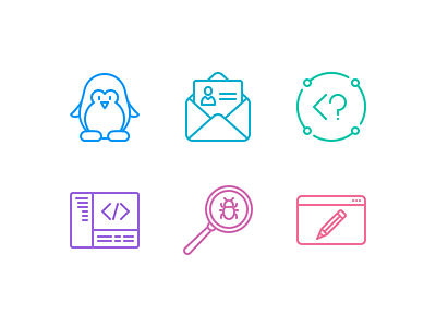 Icons for Badoo_tech icons line