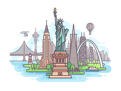 Usa By Yegor Meteor On Dribbble