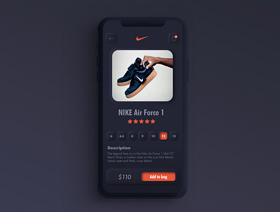 Simple Shoe App - soft ui app applikation design inner shadow mobile nike product shadow shoe soft ui ux