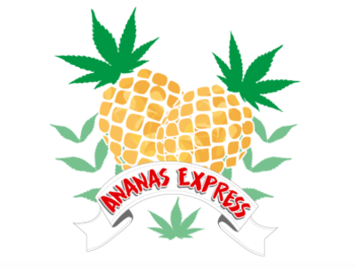 Coffeeshop logo idol of eastern island logo pineapple weed