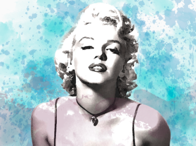 Marilyn Monroe Aquarell aquarell photoediting
