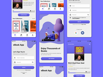 eBook App Concept UI Design