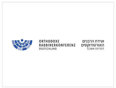 Logo for Orthodox rabbis umbrella organization in Germany branding jewish logo