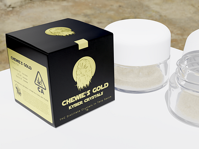 Chewie's Gold blender3d cycles render illustrator packaging design photoshop