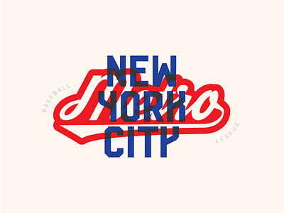 NYCMBL (concept) baseball concept logo multiply newyork nyc script type typeface typography