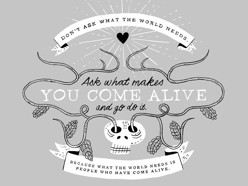 Come Alive Tshirt by Jacob Souva on Dribbble