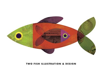 Two Fish Spot Illustration