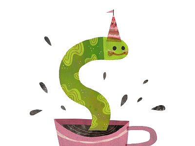 Surprise! Snake. illustration