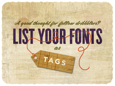 Listing your Fonts as Tags