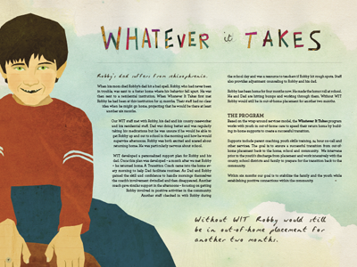 Whatever it Takes archer design hand drawn type illustration print