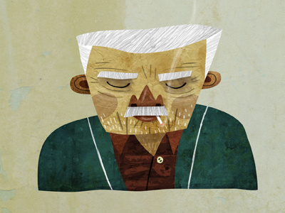 Old French Guy character study flickr source illustration illustration a day