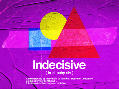Indecisive adobe photoshop design graphic design photoshop