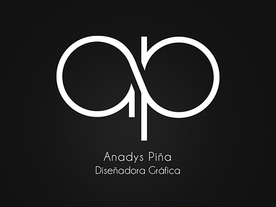 Logotipo Anadys Piña Diseñadora gráfica