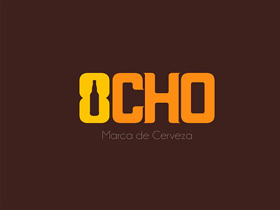 Logotipo Cerveza 8CHO beer design graphic design logo