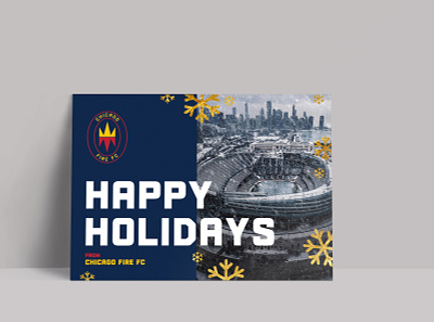 Chicago Fire FC Holiday Card cffc chicago chicago fire chicago sports football holiday soccer