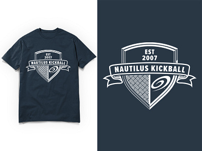 Nautilus Internal Kickball Shirts badge corporate crest kickball nautilus shirt