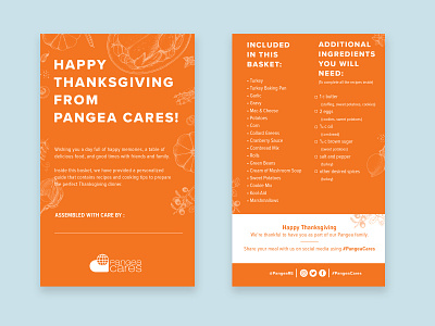 Thanksgiving Basket Giveaway Print Collateral