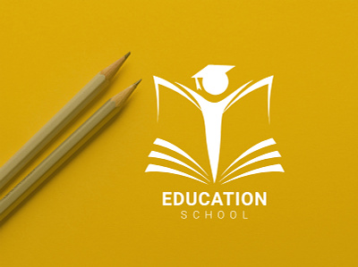education school logo thumble academic academy logo book logo branding college logo design graduation logo illustration minimal typography university logo