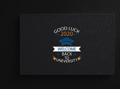 good luck uneversity logo academic academy logo book fair college logo graduation logo icon typography ui university logo vector