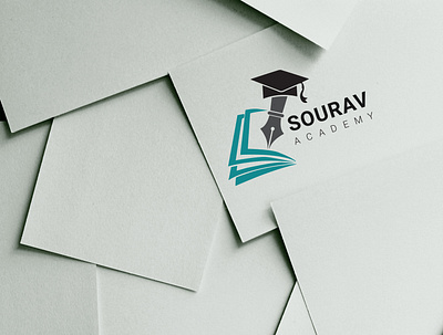 sourav acedemi logo for school,colloge University. academic academy logo book fair book logo book online store book store caps chat college logo community crest diploma graduation logo university logo