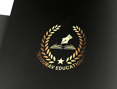 sourav education logo for school,colloge University. academic academy logo book fair book logo book online store book store caps chat college logo community crest diploma graduation logo university logo