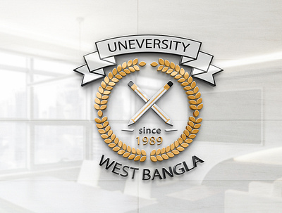 university west bangla logo for school,colloge University. academic academy logo book fair book logo book online store book store caps chat college logo community crest diploma graduation logo university logo