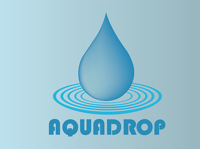 Aqua Drop - Logo for Water Bottle Company brand business logo design