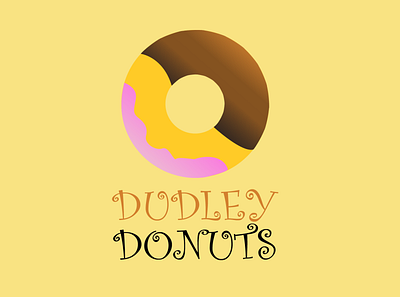 Dudley Donuts Logo graphic design logo design minimalist logo vector