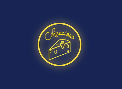 Cheese Logo branding cafe logo circle logo graphic design logo design minimalist logo neon logo restaurant logo
