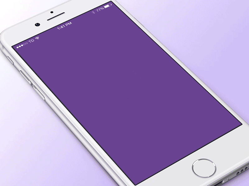 Health App: Activity Animation animation app gif health ios load mockup purple ui