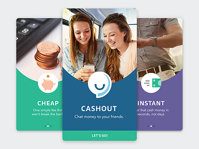 Onboarding branding cash circle cute icon ios money onboarding photography ui