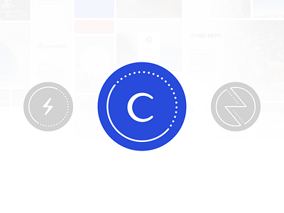 Current by Capture: The Logo android app blue branding circle current design graphic design ios logo mark