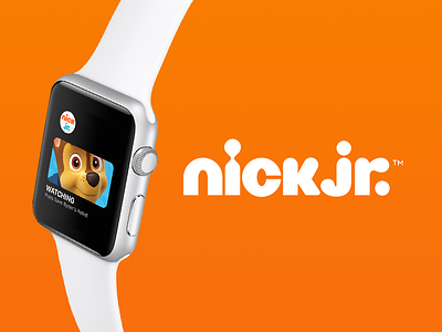 Nick Jr. for Apple Watch app cartoon design ios orange product tv ui watch wearable