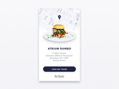 Tell Me What to Eat: A Food Finder App Concept app burger clean concept design food interface ios map restaurant ui
