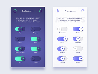 Tell Me What You Like: A Preference Rating UI Concept by Tendigi on ...