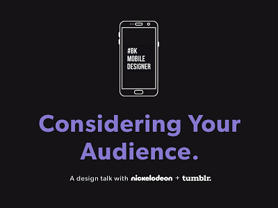 Nick UXD and Tumblr: Considering Your Audience agency app creative design event free fun invite ios meetup people user