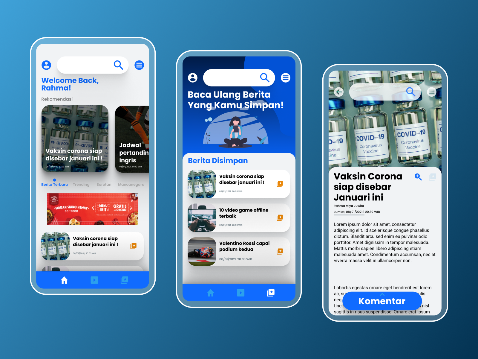 Redesign Kompas.com mobile app by Frhn on Dribbble