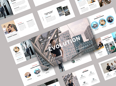 Evolution Template Presentation Power Point business layoutdesign magazine powerpoint powerpoint template presentation design template website design