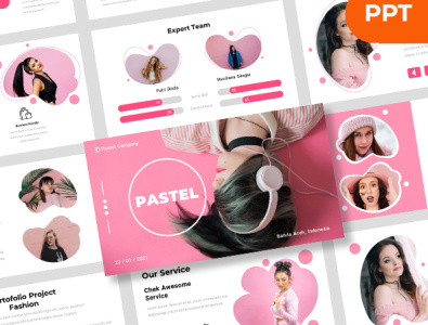 Pastel - Template PowerPoint business design illustration layoutdesign logo magazine powerpoint powerpoint template presentation template