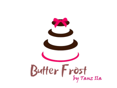 ButterFrost Bakery Logo cake shop design graphic design illustration logo logo dedign