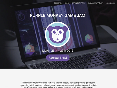 Purple Monkey Game Jam March 2016
